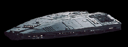 Jacht kosmiczny typu Avalon. Autor i źródło obrazka: Battlestar Galactica oczywiście
