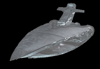 Krążownik typu Interdictor. Autor i źródło obrazka: gra KotOR - LucasArts
