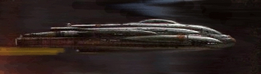 Kalamariański liniowiec pasażerski MC80. Autor i źródło obrazka: Ralph McQuarrie, zbiory autora