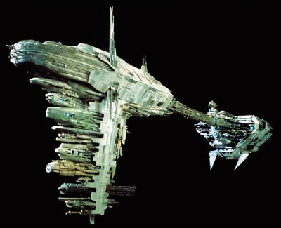 Fregata typu Nebulon-B. Autor i źródło obrazka: film 'Powrót Jedi' - LucasFilm